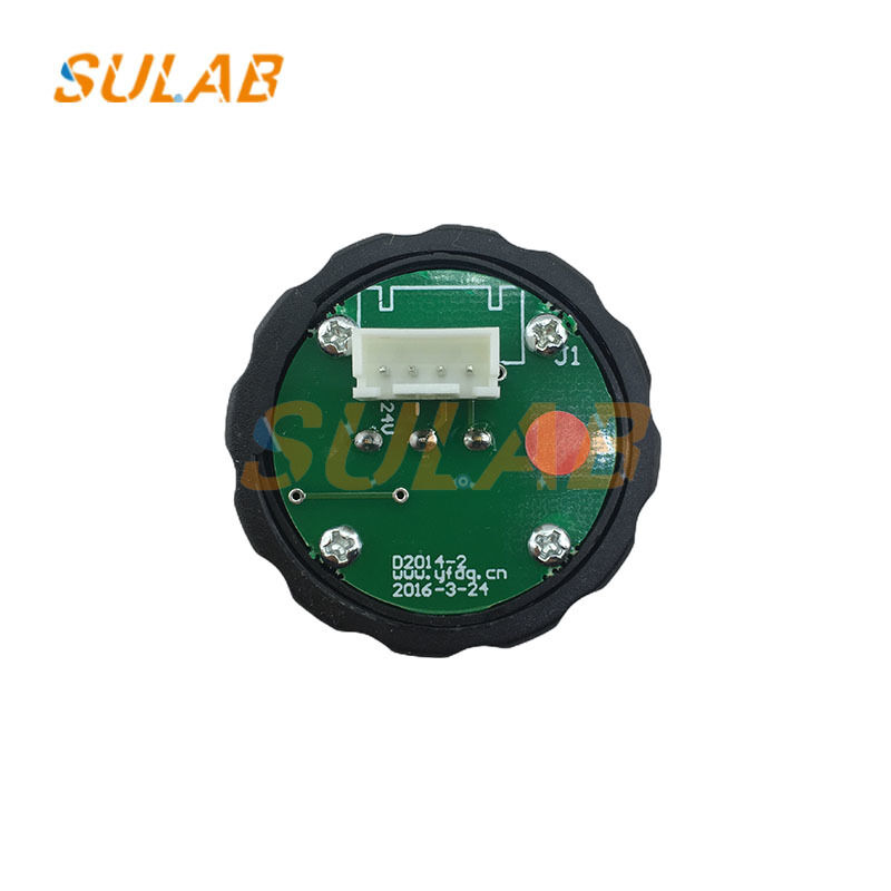 Schindler 5400 Elevator D-Type Round Button with 3-Pin / 4-Pin Version and LED Backlight in Stainless Steel Bezel