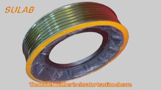 Koło trakcyjne windy Mitsubishi z magnesem trwałym Wszystkie rozmiary Wykonane z żeliwa sferoidalnego QT600-3 Prezentacja