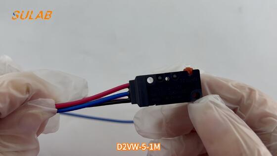 D2VW-5-1M IP67 Snap-Action Brake Switch 5A 250VAC with Wire Leads for Elevator Safety Limit Switch