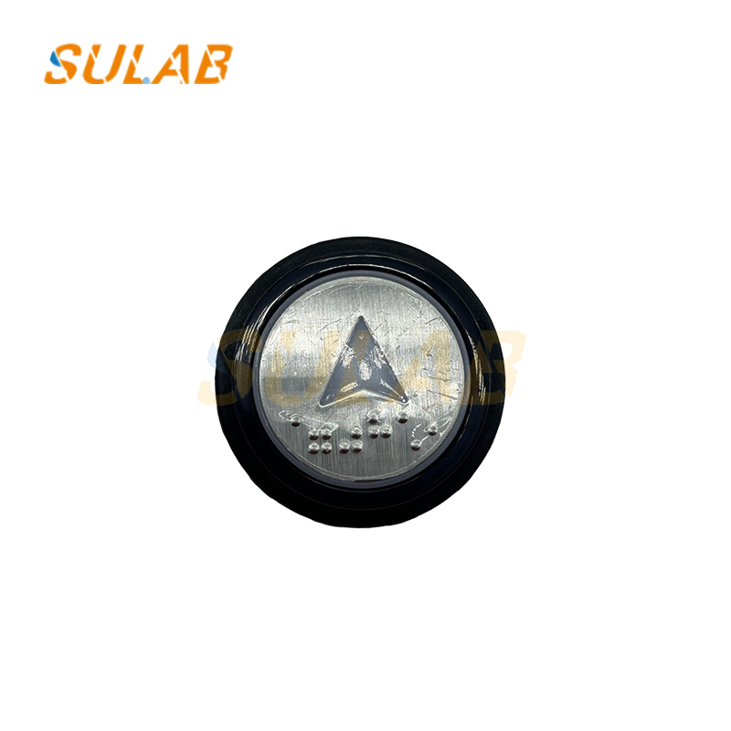 Otis Elevator Round Button BR34G External Call Car Button A4N96898 A4N96895 with Plastic Cap and Indicator Light
