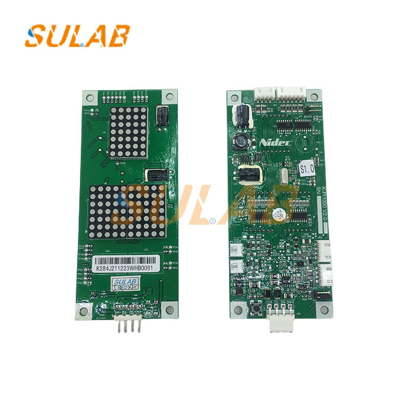 Original Sulab Elevator COP Display Board K-PI1000 V2.0 with RS-485 Bus Communication and DC24V Power Supply IP30 Protection