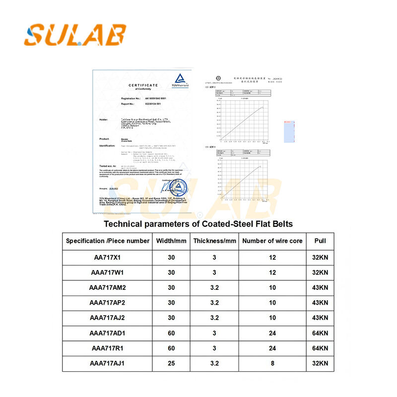 OTIS Elevator Steel Belt Traction Steel Belt Lift Spare Parts Wear Resistant Durable Steel Cord Belt AAA717R1