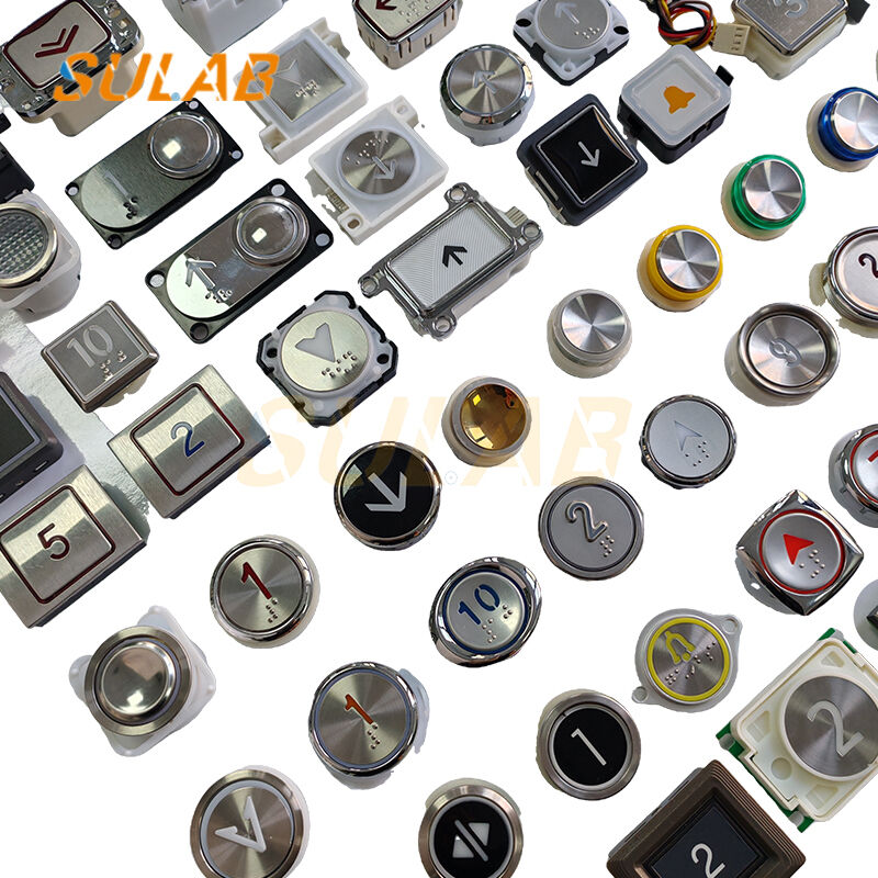 MITSUBISHI Elevator 35mm Stainless Steel Face Push Button DC24V LED For Car Hall Call Spare Part DA482 MTD482A
