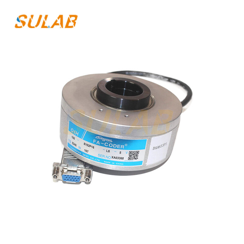 Tamagawa TS5246N167 Hollow Shaft Rotary Encoder with 8192 Pulses Per Revolution and DC 5V Power Supply for Elevator PMSM Traction Motor