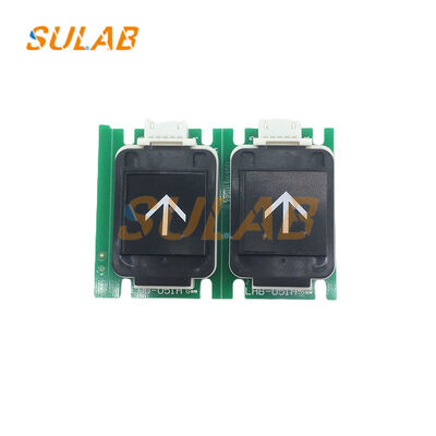 Oryginalny przycisk windy Mitsubishi LHB-051A ze stopu aluminium lotniczego z anodowaną powierzchnią i odporną na zużycie płytką obwodu