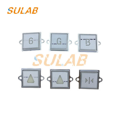 KONE 863223H03 Przycisk windy ze stali nierdzewnej z diodą LED i konfigurowalną powierzchnią