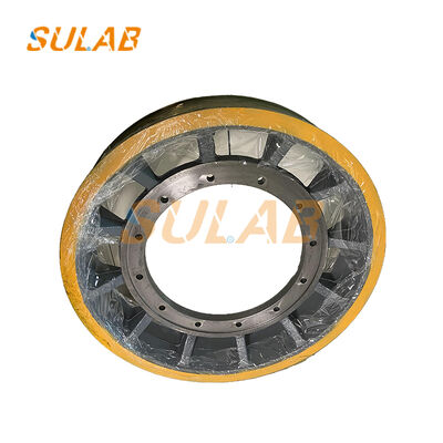 Mitsubishi Ascension Traction Sheave Permanent Magnet Wszystkich Rozmiarów Wykonane Z Włóknego Żelaza QT600-3